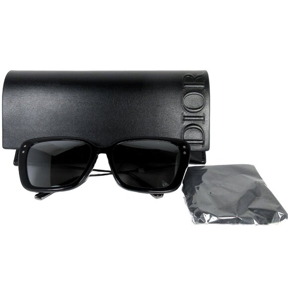 Christian Dior Sunglasses Black MISSDIOR B5F Smoke Mirror Cat Eye - Picture 1 of 16